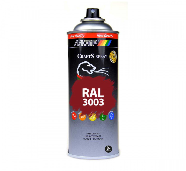 RAL 3003 Ruby Red | Lttanvnd sprayfrg fr bde inom- och utomhusbruk. 400 ml
