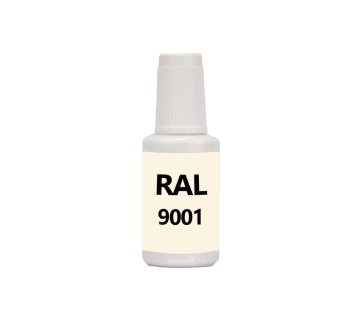 RAL 9001 Cream. Penselflaska med vattenbaserad bttringsfrg 20 ml