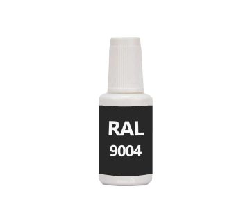 RAL 9004 Signal Black. Penselflaska med vattenbaserad bttringsfrg 20 ml