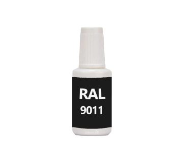 RAL 9011 Graphite Black. Penselflaska med vattenbaserad bttringsfrg 20 ml