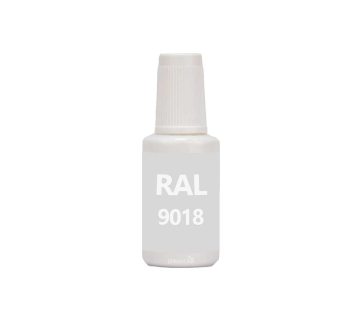 RAL 9018 Papyrus White. Penselflaska med vattenbaserad bttringsfrg 20 ml