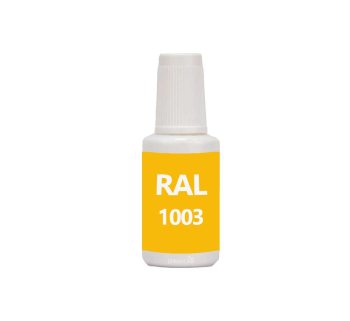 RAL 1003 Signal Yellow. Penselflaska med vattenbaserad bttringsfrg 20 ml