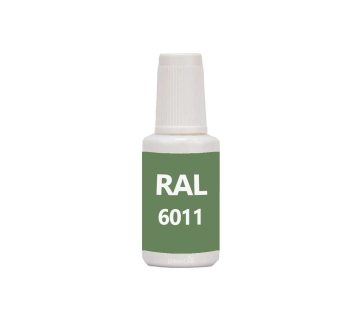 RAL 6011 Reseda Green, penselflaska med vattenbaserad bttringsfrg 20 ml