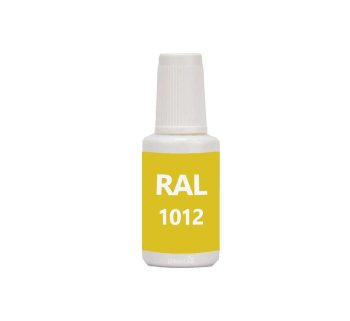 RAL 1012 Lemon Yellow, lackstift med vattenbaserad bttringsfrg 20 ml