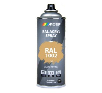 RAL-spray RAL 1002, Akrylspray fr inom- och utomhusbruk