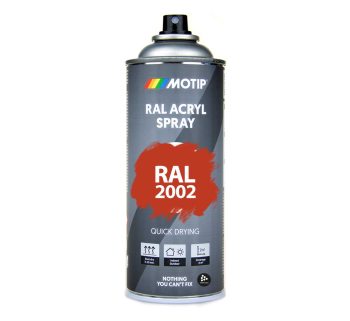 Akrylspray RAL 2002 Blood Orange 400 ml. Sprayfrg fr inom- och utomhusbruk