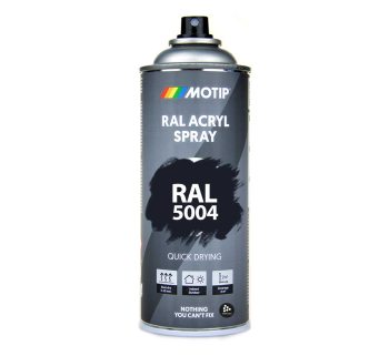Sprayfrg RAL 5004 Black Blue | Snabbtorkande akryllack fr bde inom- och utomhusbruk, 400 ml