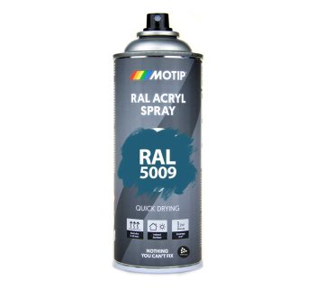 Sprayfrg RAL 5009 Azure Blue | Akryllack fr inom- och utomhusbruk