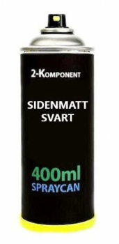 2K Sprayfrg Svart Sidenmatt 400 ml