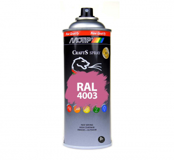Sprayfrg RAL 4003 Erica Violet | Snabbtorkande och hllbar akryllack i praktisk sprayburk. 400 ml