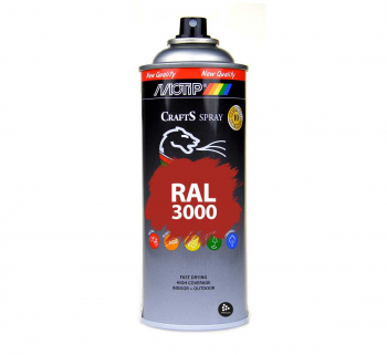 RAL 3000 Flame Red | Akrylspray i RAL-kulr fr inom- & utomhusbruk