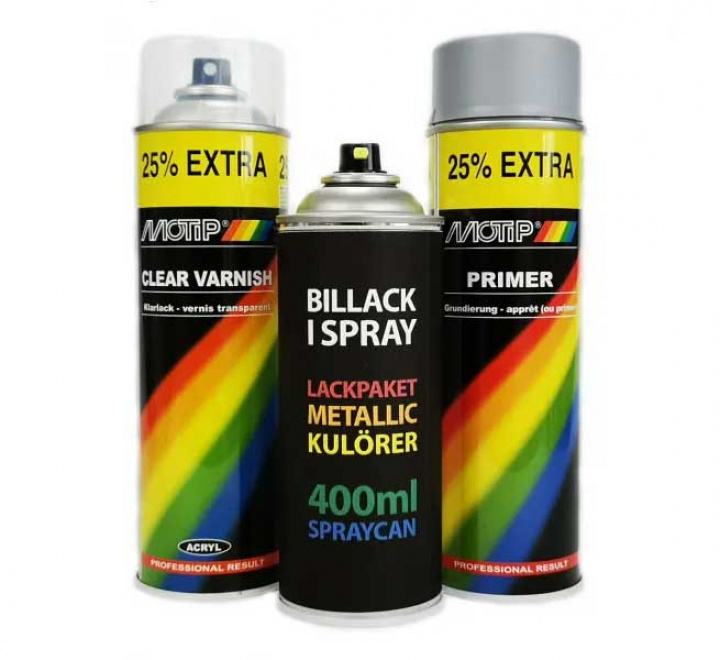 Spraycan Lackpaket 1K i gruppen Spray / Bttringsfrg till bil / Lackpaket hos Spraycan Sweden AB (05056-3)