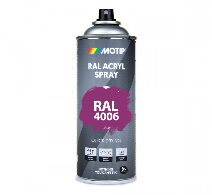 Akryllack RAL 4006 | Hllbar och mngsidig sprayfrg fr bde inom- och utomhusbruk 400 ml