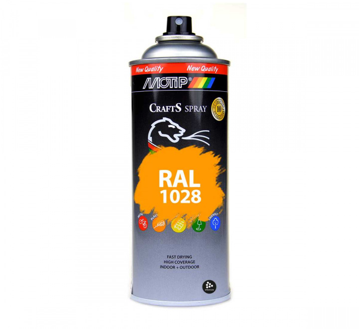 RAL 1028 Melon Yellow | Sprayfrg i RAL-kulr 400 ml