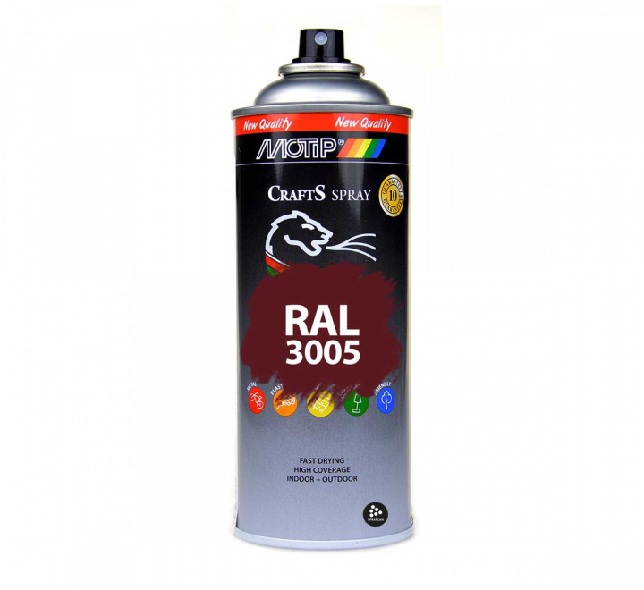 RAL 3005 Wine Red Sprayfrg i ral-kulr 400 ml