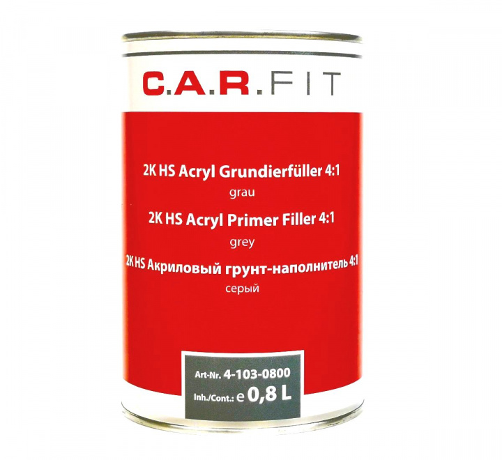 2K HS Acryl Filler Gr 0.8L i gruppen Bttringsfrg till bil / Billackering / Grundfrg hos Spraycan Sweden AB (4-103-0800)